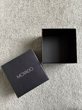 Movado Watch Black Box Presentation Gift Box